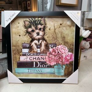 Design District Studio Yorkie shadow box frame